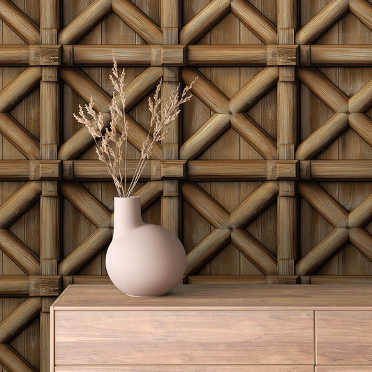 Papier Peint Effet Bois Vieilli Style Rustique Moderne