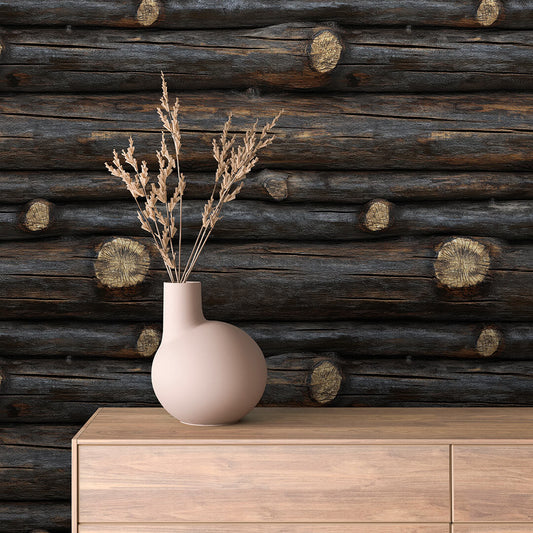Papier Peint Effet Bois Vieilli Style Rustique Moderne