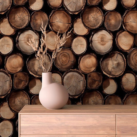 Papier Peint Effet Bois Vieilli Style Rustique Moderne