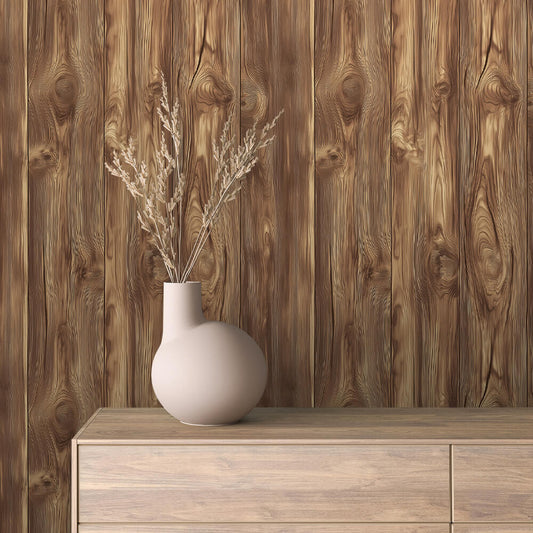 Papier Peint Effet Bois Vieilli Style Rustique Moderne