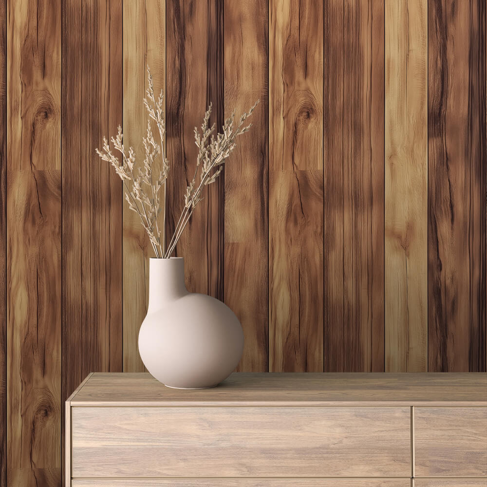 Papier Peint Effet Bois Vieilli Style Rustique Moderne