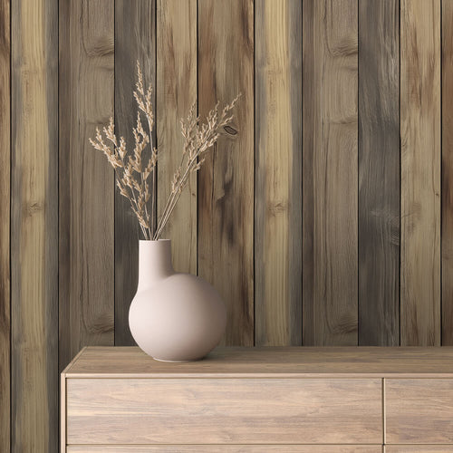 Papier Peint Effet Bois Vieilli Style Rustique Moderne