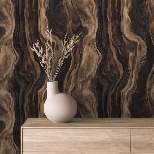 Papier Peint Effet Bois Vieilli Style Rustique Moderne