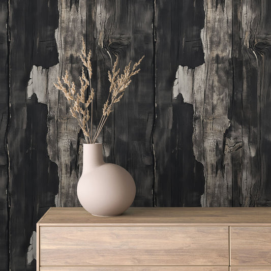Papier Peint Effet Bois Vieilli Style Rustique Moderne