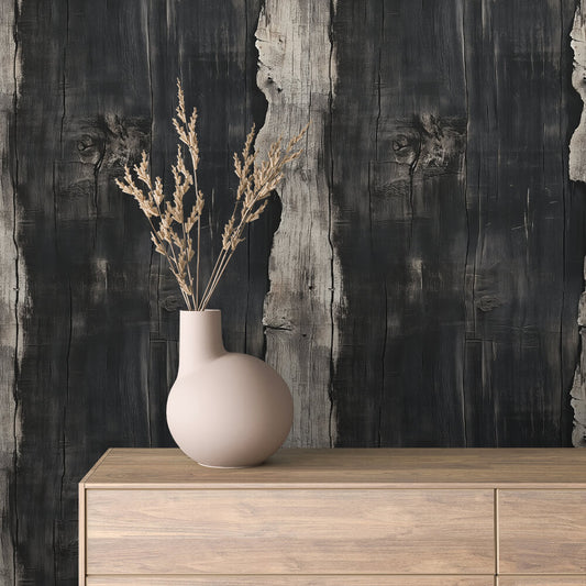 Papier Peint Effet Bois Vieilli Style Rustique Moderne