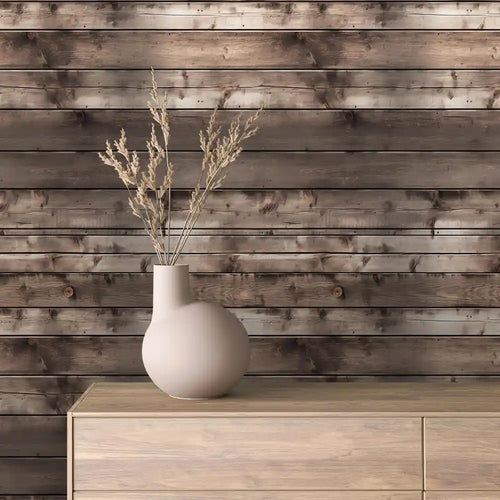 Papier Peint Effet Bois Rustique Style Naturel Chaleureux