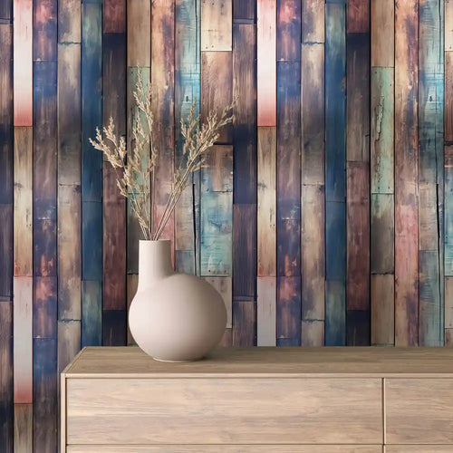 Papier Peint Effet Bois Rustique Style Naturel Chaleureux