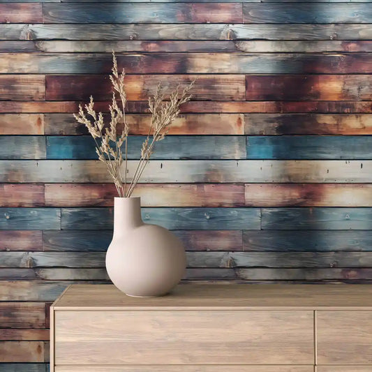 Papier Peint Effet Bois Rustique Style Naturel Chaleureux